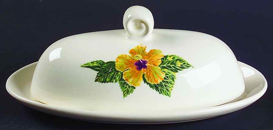 Yellow Hibiscus 1/4 Lb Covered Butter by Santa Anita-1