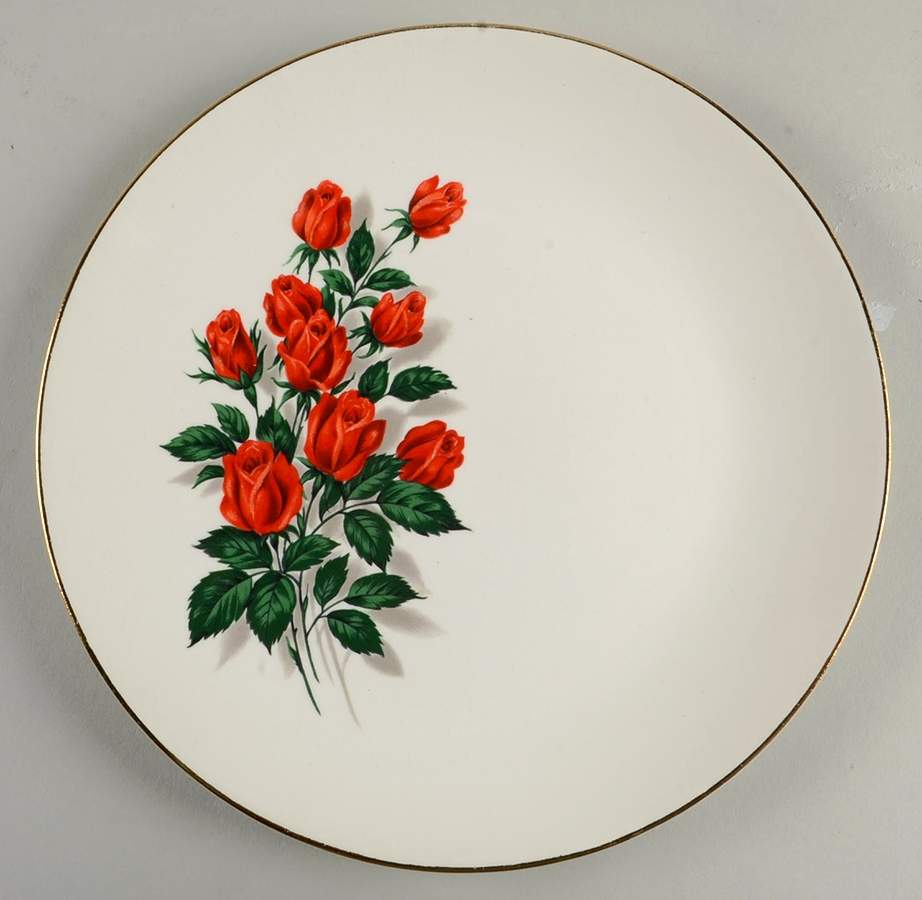 American Beauty Luncheon Plate by Sabin-1