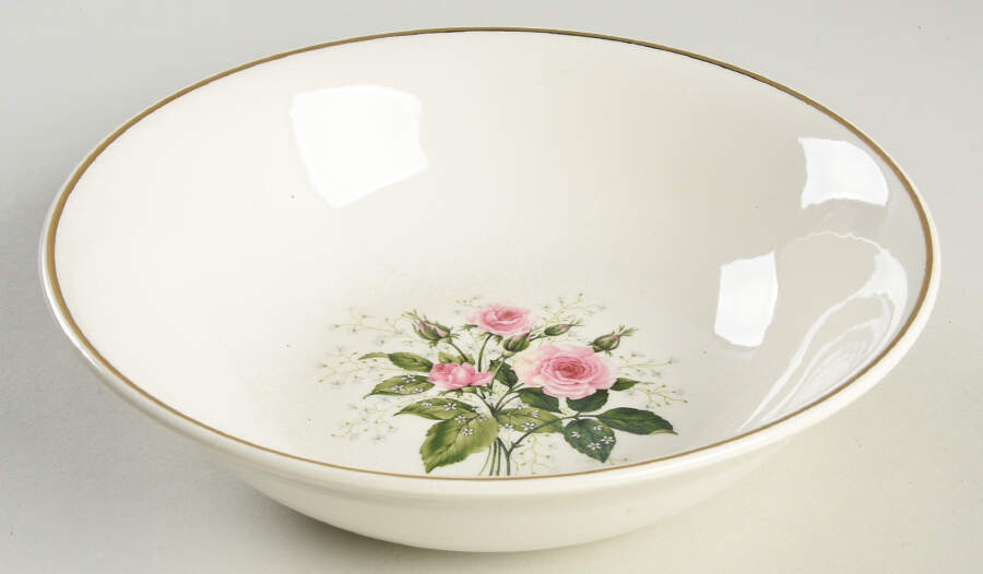 Cathy Rose (Smooth Edge) 7" Round Vegetable Bowl by Sabin-1