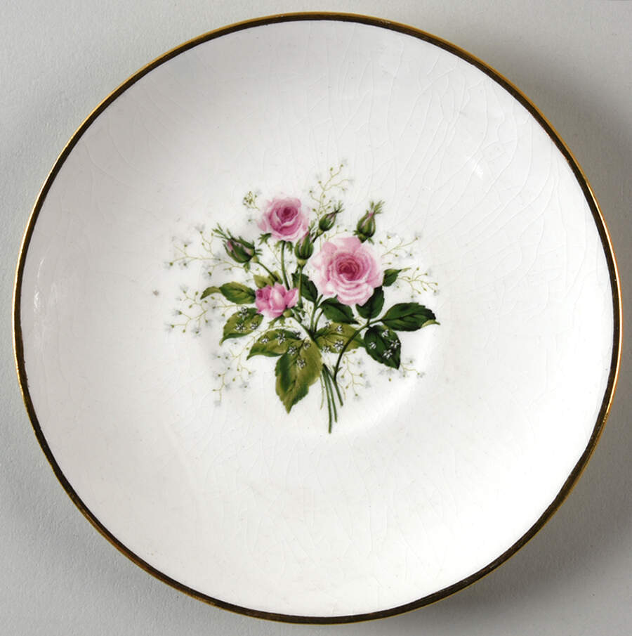 Cathy Rose (Smooth Edge) Saucer by Sabin-1