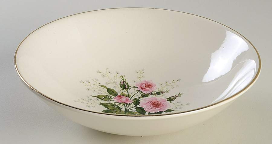 Cathy Rose (Smooth Edge) 8" Round Vegetable Bowl by Sabin-1