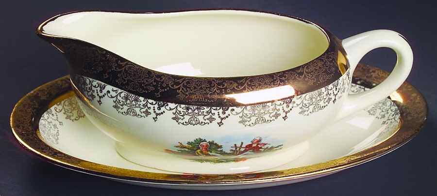 SAB1 Gravy Boat & Underplate/Relish by Sabin-1