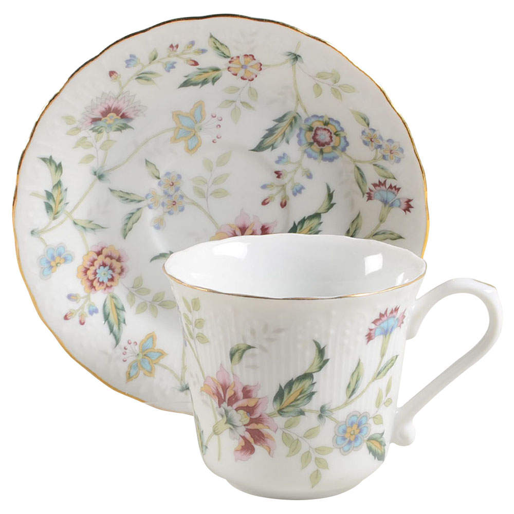 Buckingham Flat Cup & Saucer Set by Sadek-1