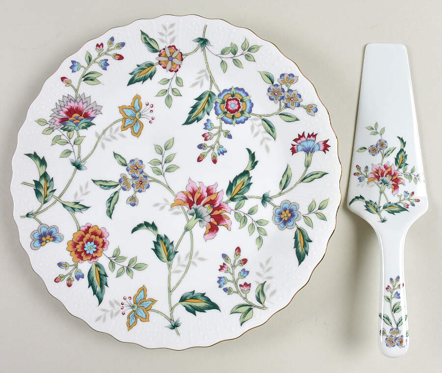Buckingham Footed Cake Plate & Server (Boxed) by Sadek-1