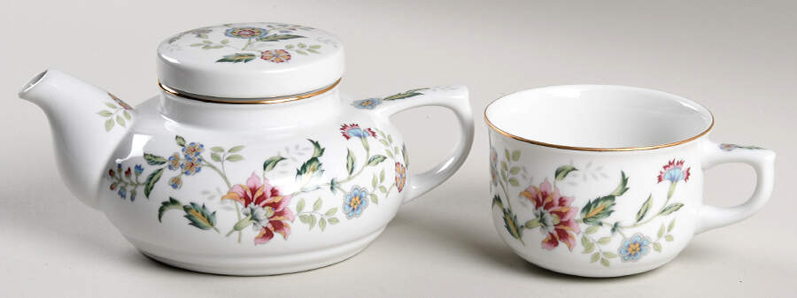 Buckingham Individual Teapot & Lid with Cup by Sadek-1