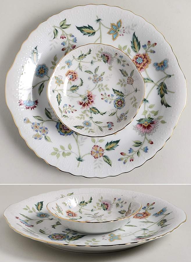 Buckingham (2pc) Party Serving/Chip & Dip-Plate & Bowl by Sadek-1