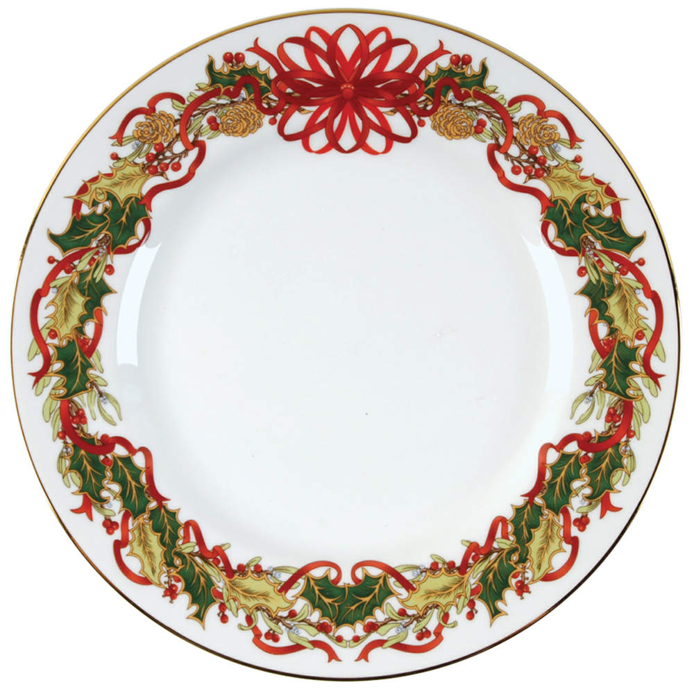 Christmas Garland Salad Plate by Sadek-1