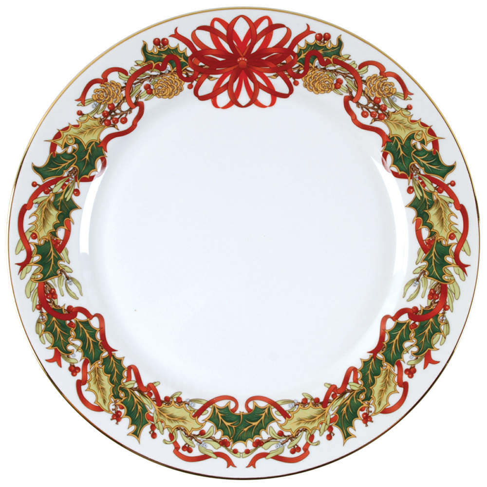 Christmas Garland Dinner Plate by Sadek-1