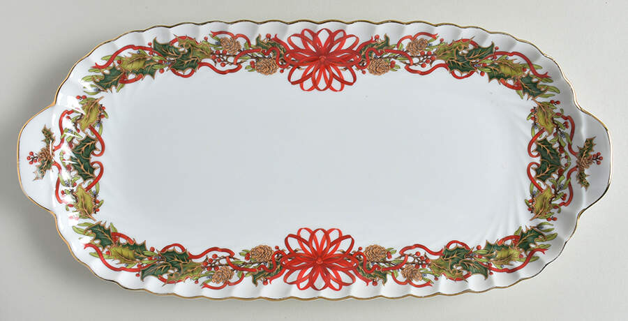 Christmas Garland Large Sandwich Tray by Sadek-1