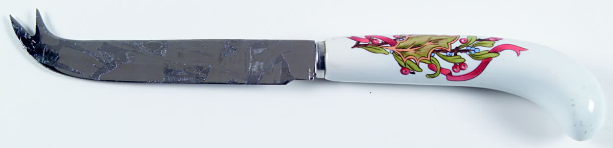 Christmas Garland Cheese Knife with Stainless Blade by Sadek-1
