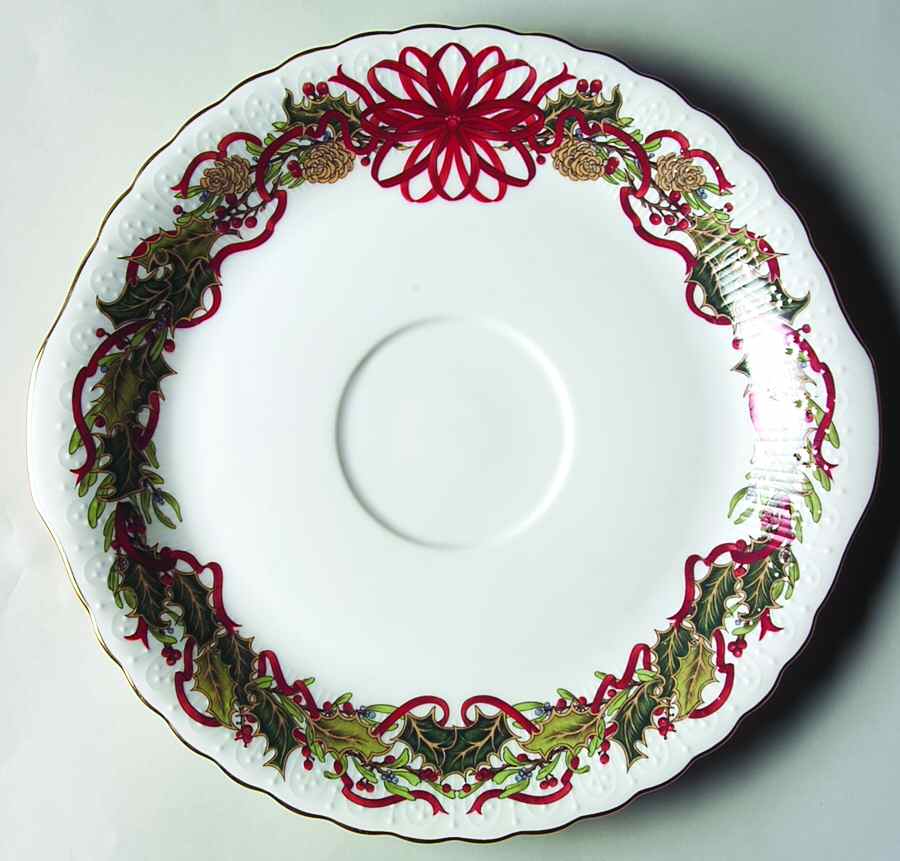 Christmas Garland Chip Bowl/Plate for Chip & Dip Set by Sadek-1