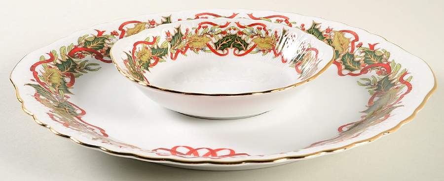 Christmas Garland (2 Piece) Chip & Dip Set by Sadek-1