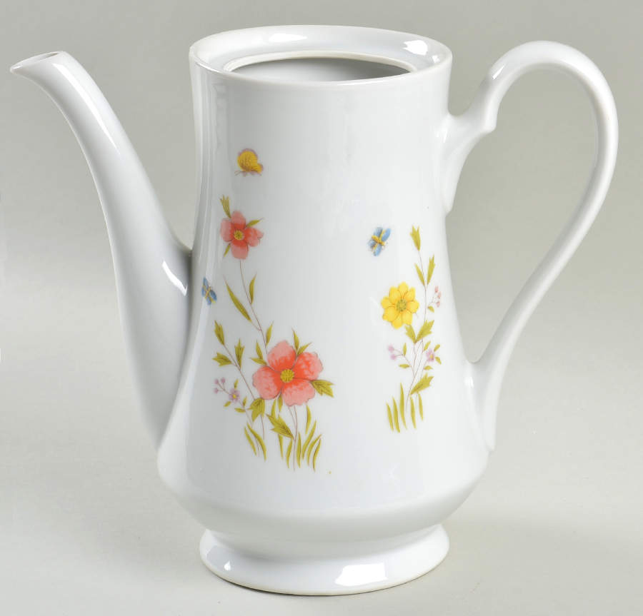 Country Flowers Coffee Pot No Lid by Sadek-1