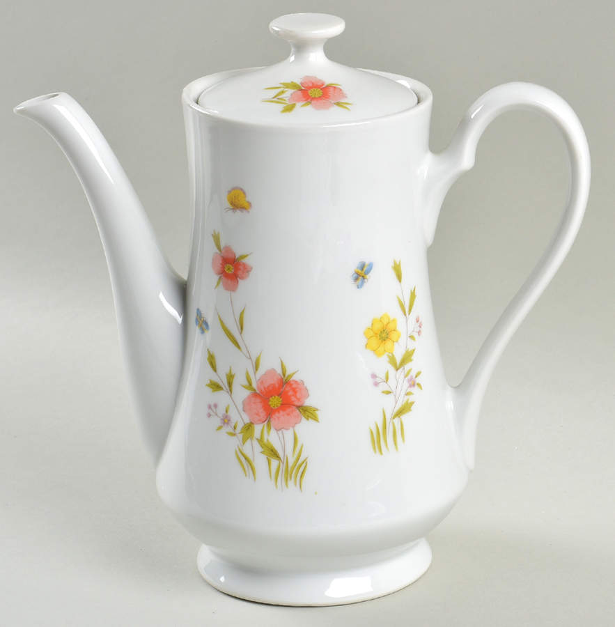 Country Flowers Coffee Pot & Lid by Sadek-1