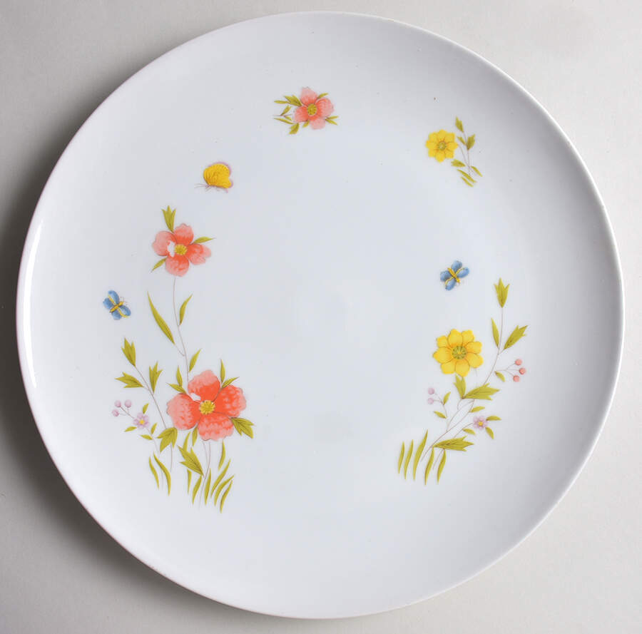 Country Flowers 12" Chop Plate (Round Platter) by Sadek-1