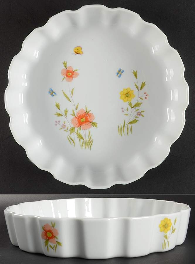 Country Flowers 9" Quiche by Sadek-1