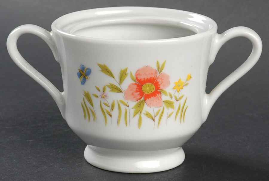 Country Flowers Sugar Bowl No Lid by Sadek-1