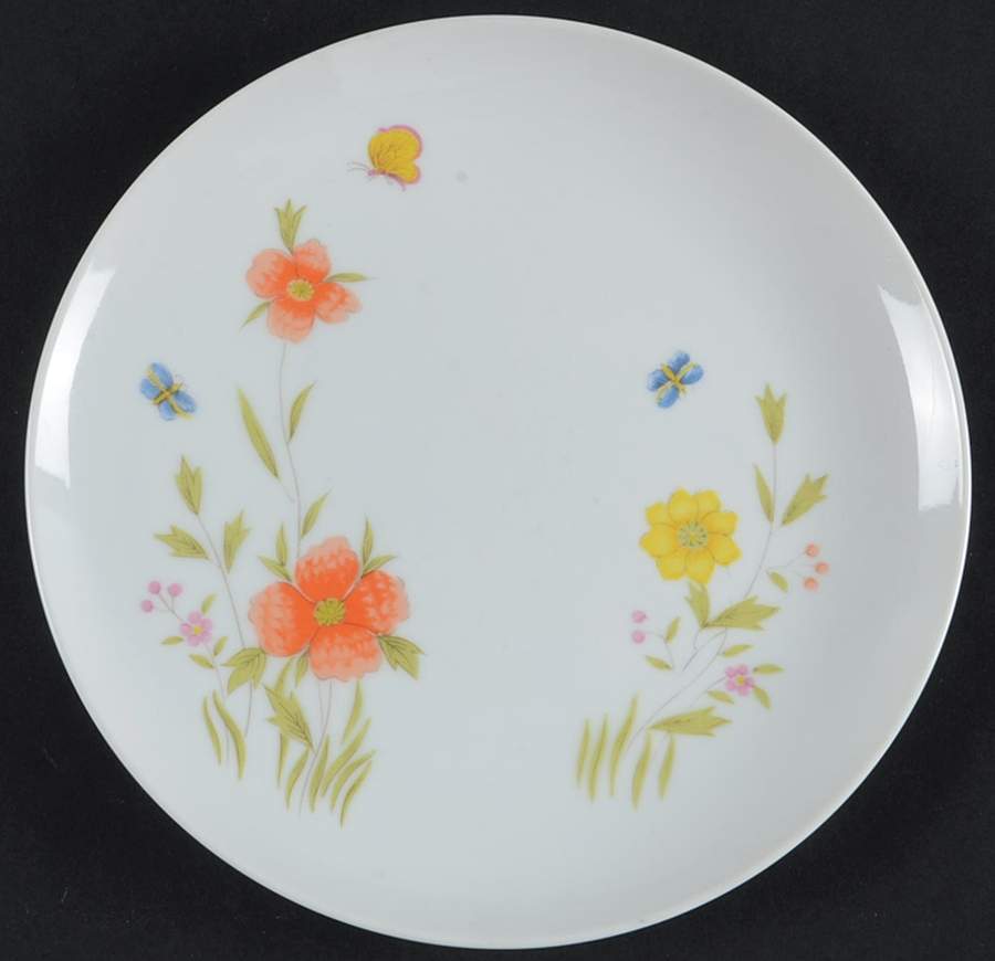 Country Flowers Salad Plate by Sadek-1