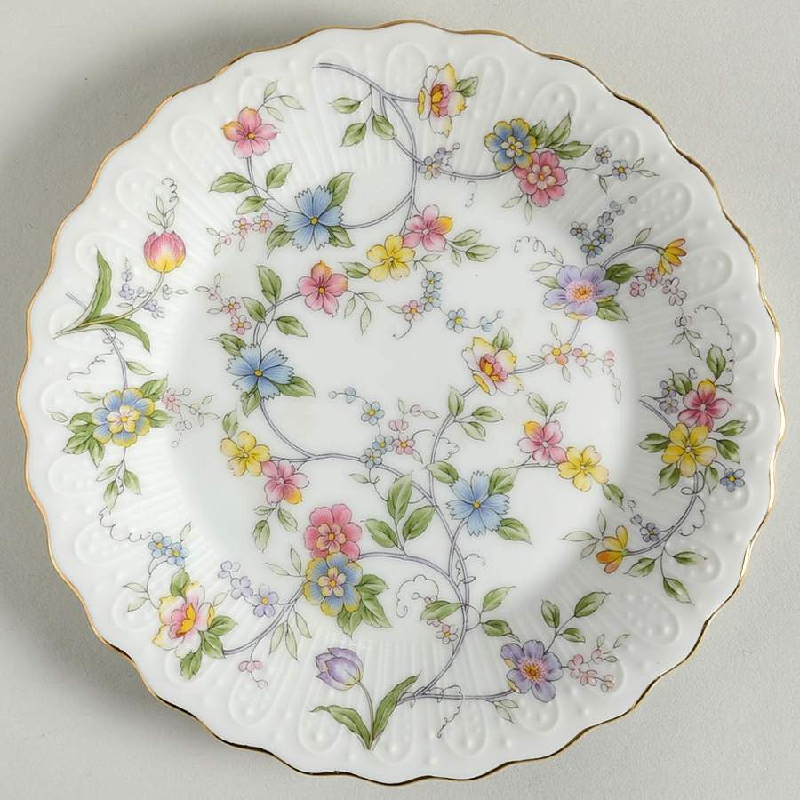 Corona (Gold Trim) Bread & Butter Plate by Sadek-1