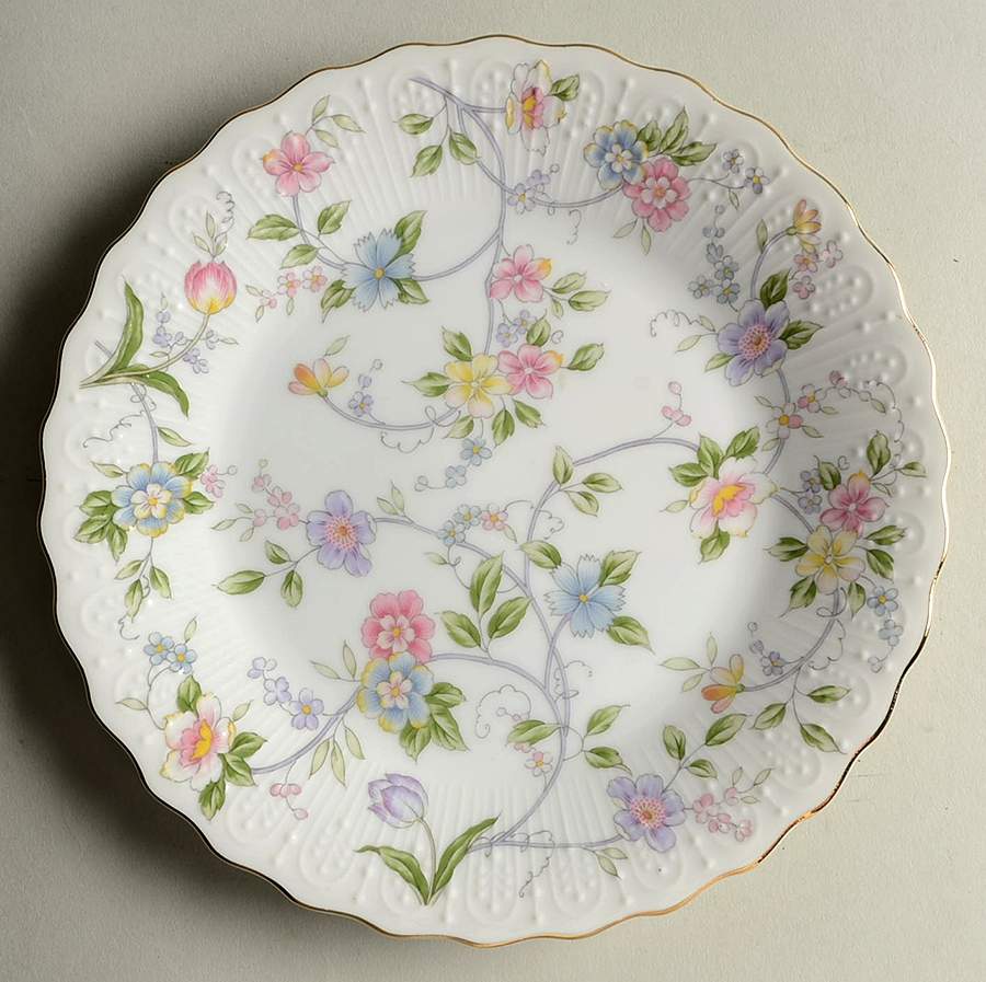 Corona (Gold Trim) Salad Plate by Sadek-1