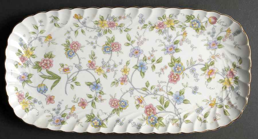 Corona (Gold Trim) Bread Tray by Sadek-1
