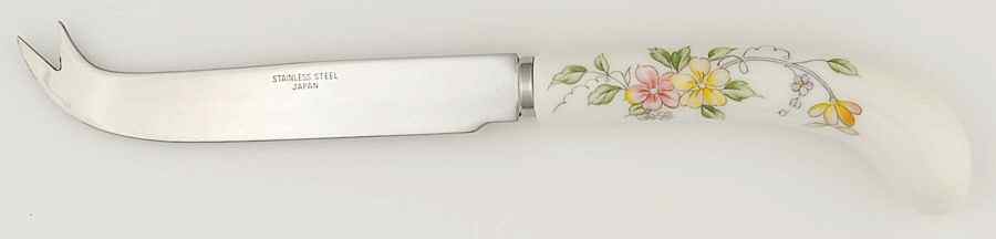 Corona (Gold Trim) Cheese Knife with Stainless Blade by Sadek-1