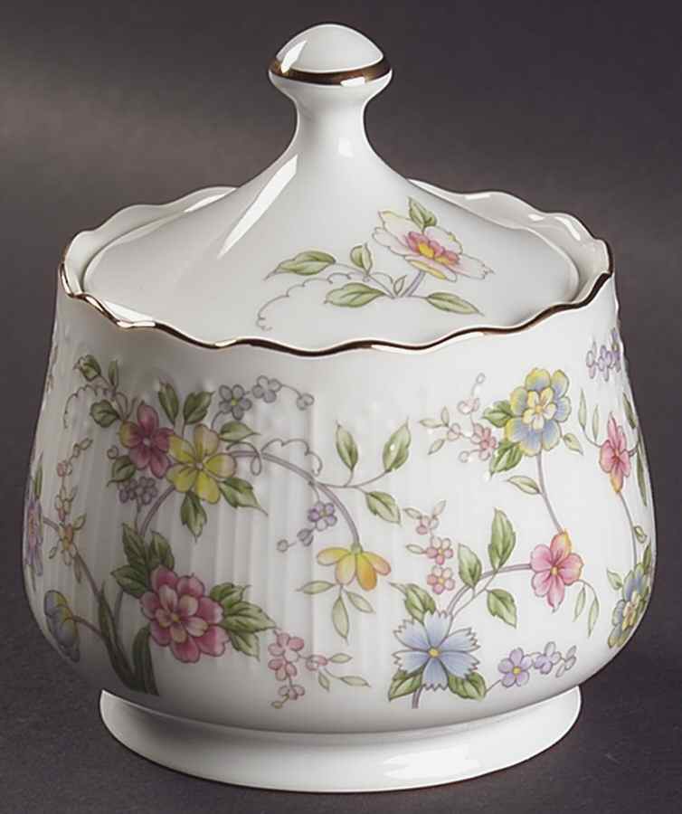 Corona (Gold Trim) Sugar Bowl & Lid by Sadek-1