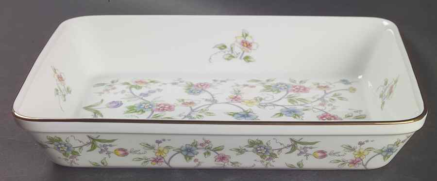 Corona (Gold Trim) 10" Rectangular Baker by Sadek-1