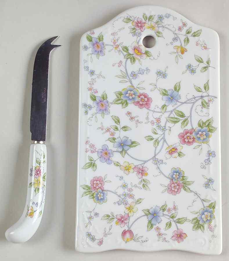 Corona (Gold Trim) Cheese & Cracker Board & Knife by Sadek-1