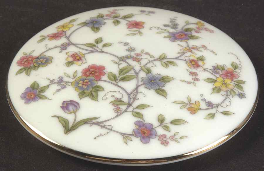 Corona (Gold Trim) Lid for Tea Cup w/Strainer by Sadek-1