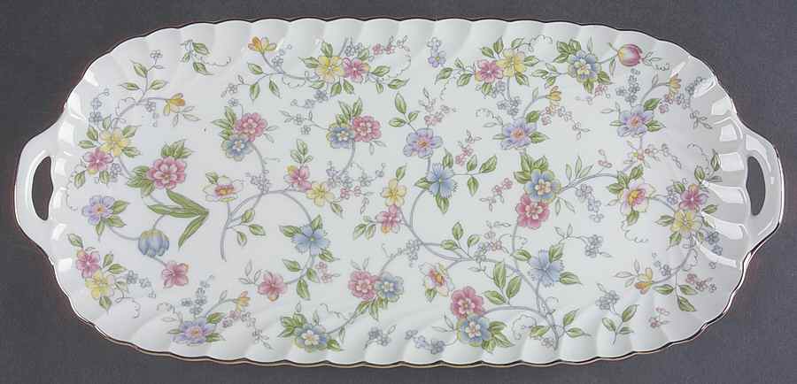 Corona (Gold Trim) Large Sandwich Tray by Sadek-1