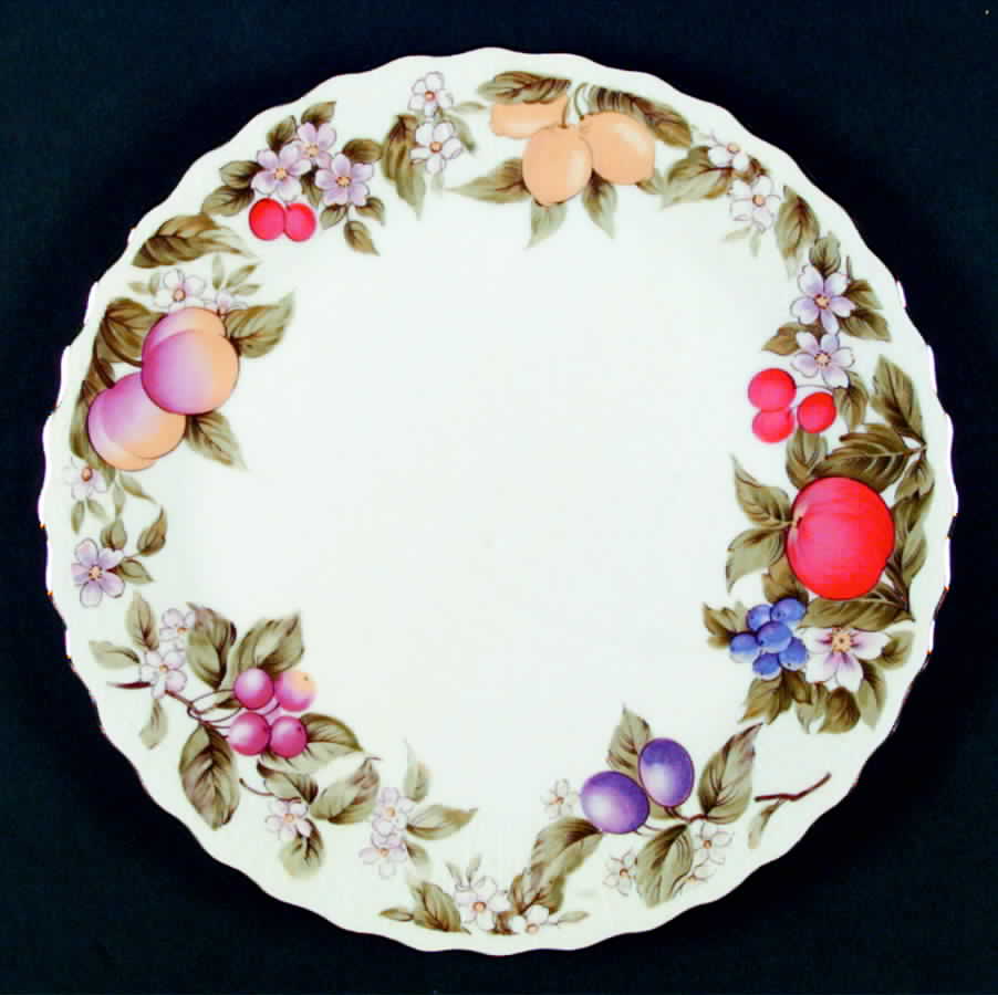 Fruit & Blossoms Dinner Plate by Sadek-1
