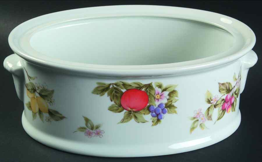 Fruit & Blossoms 2 Quart Oval Covered Casserole No Lid by Sadek-1