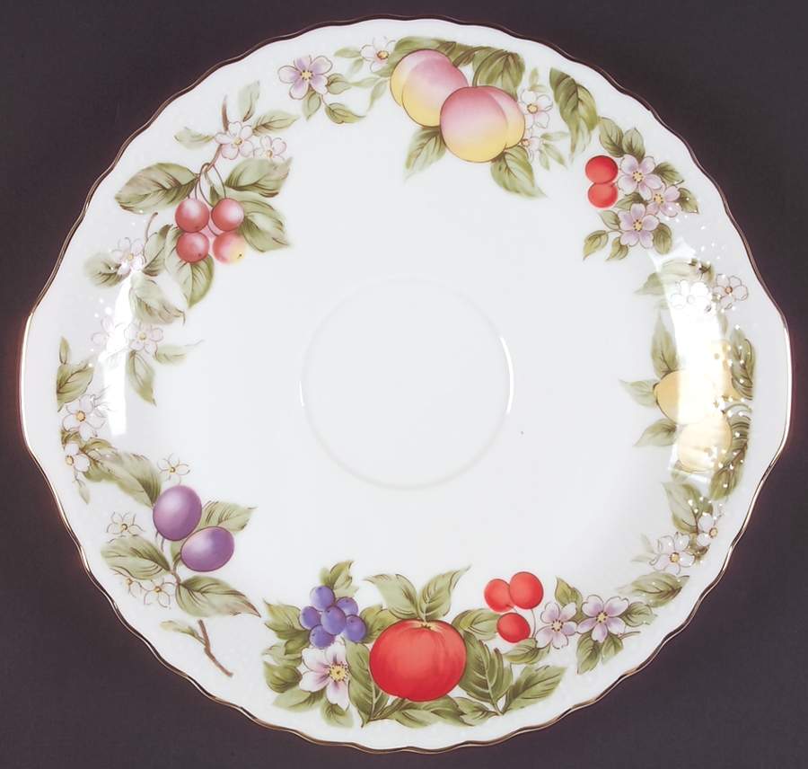 Fruit & Blossoms Plate for (3 Pc) Party Serving/Chip & Dip Set by Sadek-1