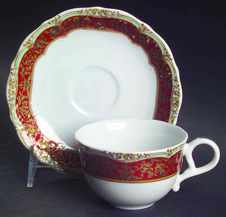 Honore Flat Cup & Saucer Set by Sadek-1