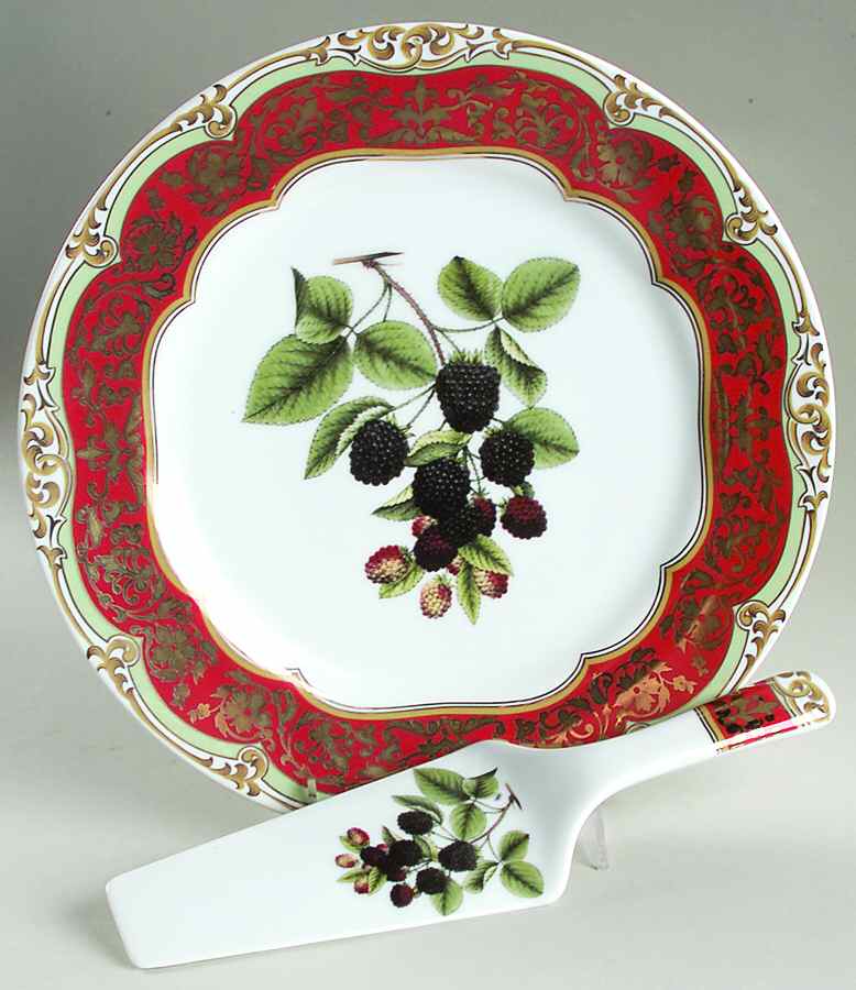 Honore Cake Plate and Server (Boxed Set) by Sadek-1