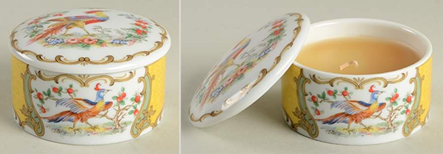 Kingscote Round Box & Lid with Candle by Sadek-1