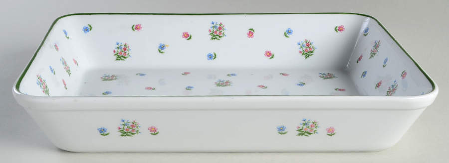Petite Fleur 12" Rectangular Baker by Sadek-1