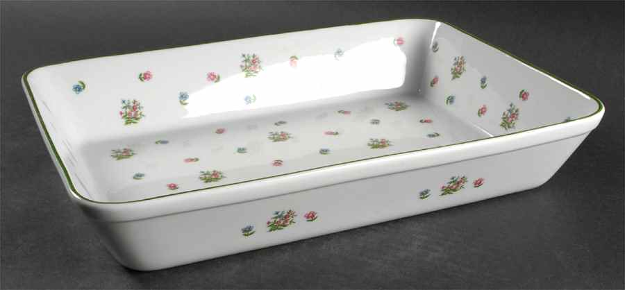 Petite Fleur 12" Rectangular Baker by Sadek-1