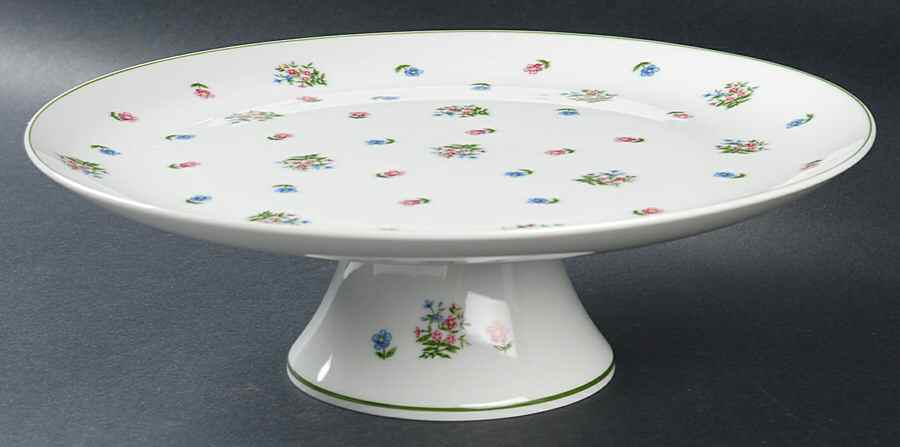 Petite Fleur 10" Diameter Pedestal Cake Stand by Sadek-1