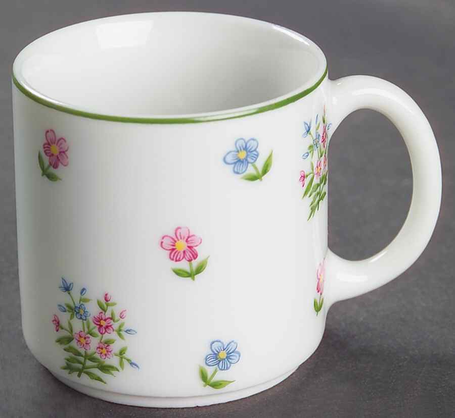Petite Fleur Flat Demitasse Cup by Sadek-1