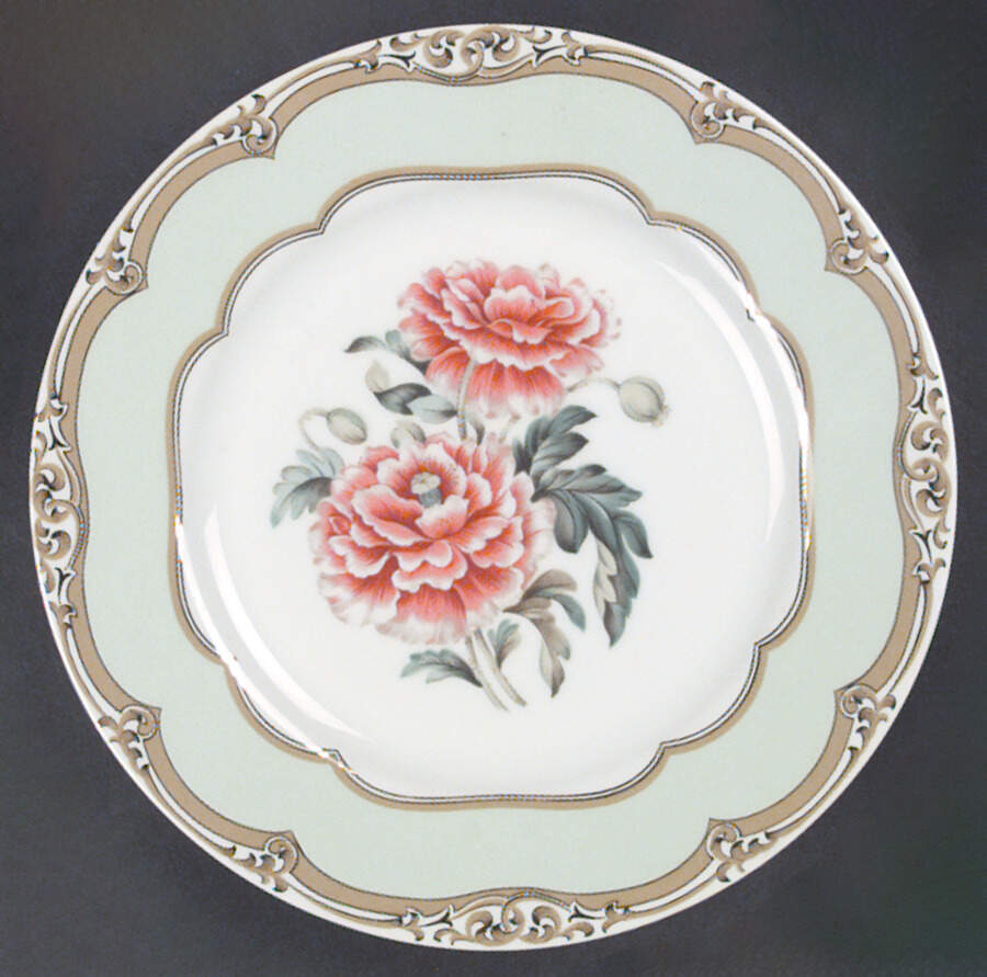 President Polk Florals Salad/Dessert Plate by Sadek-1