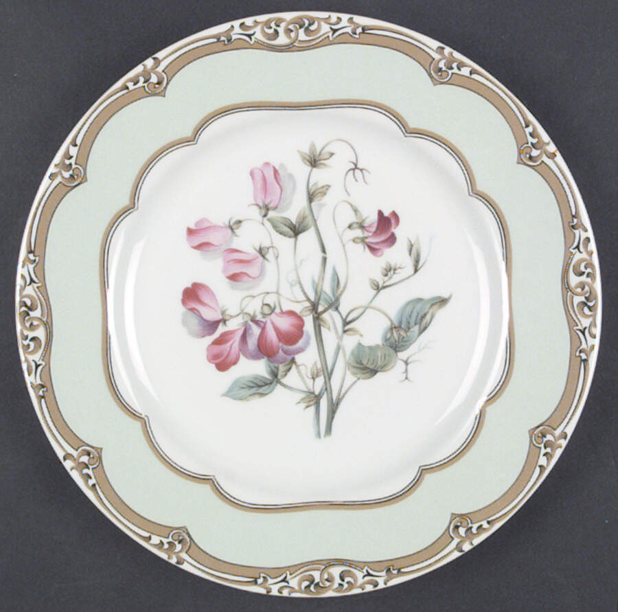 President Polk Florals Salad/Dessert Plate by Sadek-1