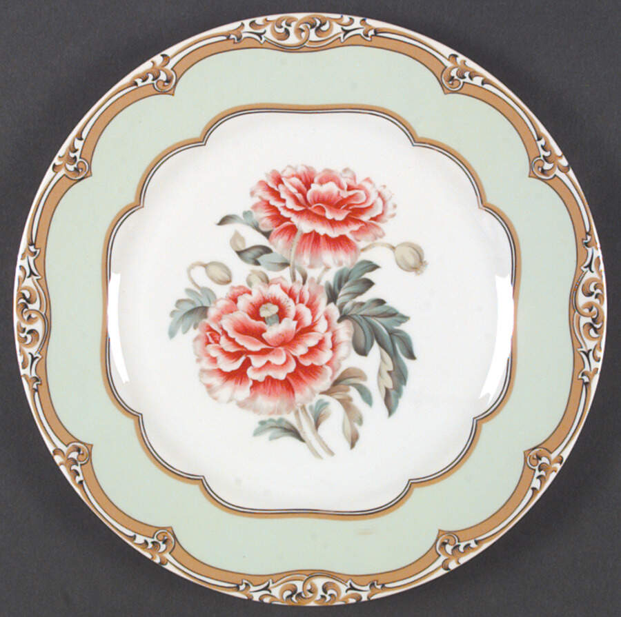President Polk Florals Dinner Plate by Sadek-1