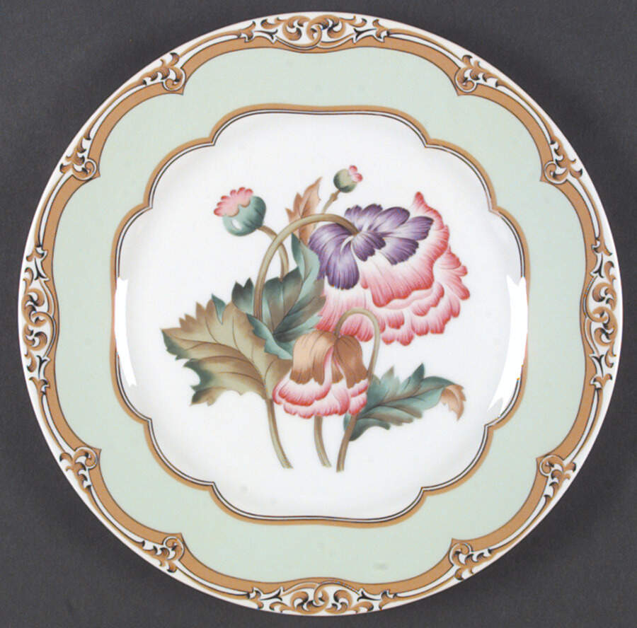 President Polk Florals Dinner Plate by Sadek-1