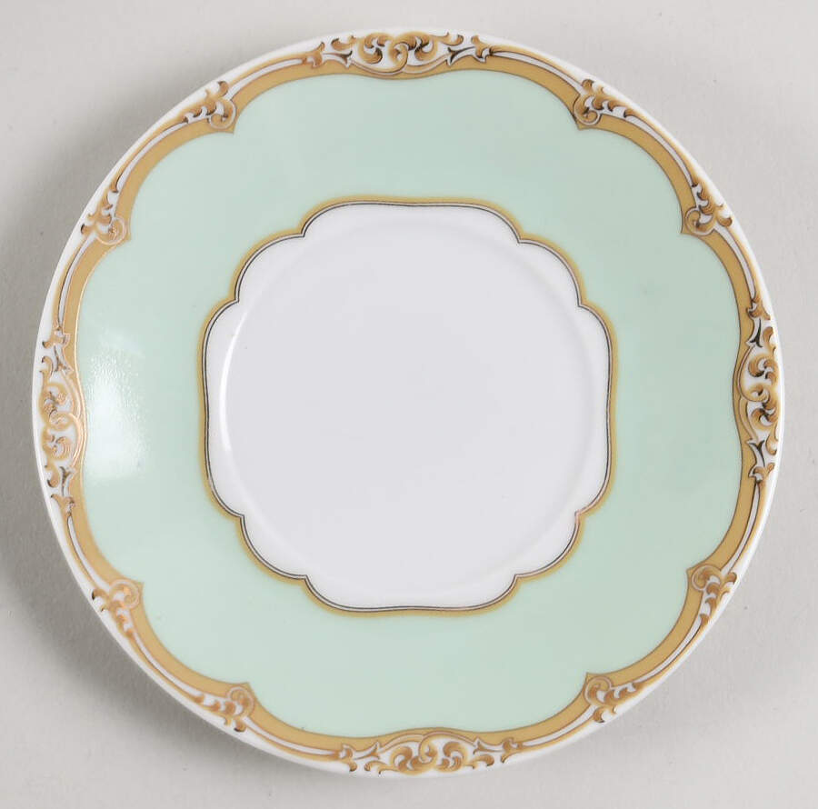 President Polk Florals Saucer for Flat Cup by Sadek-1