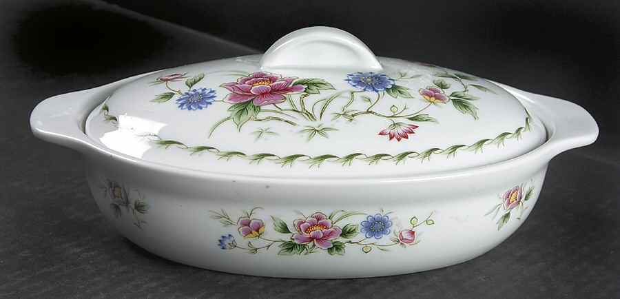 Spring Night 1 Pt Oval Covered Casserole by Sadek-1