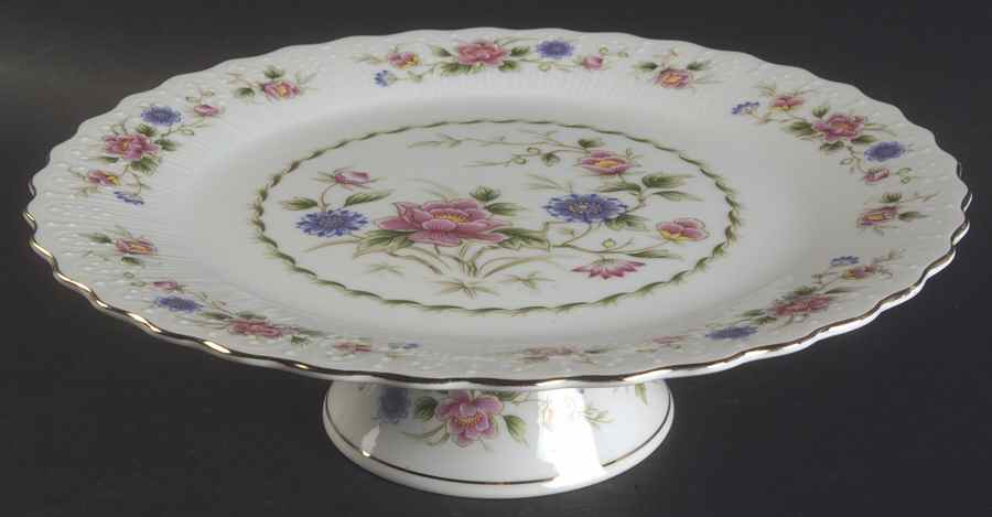 Spring Night 10" Diameter Pedestal Cake Stand by Sadek-1