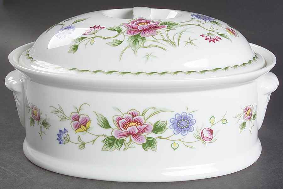 Spring Night 2 Quart Oval Covered Casserole by Sadek-1