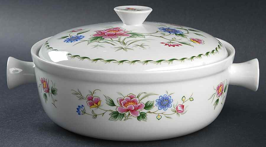 Spring Night 2 Qt Round Covered Casserole by Sadek-1